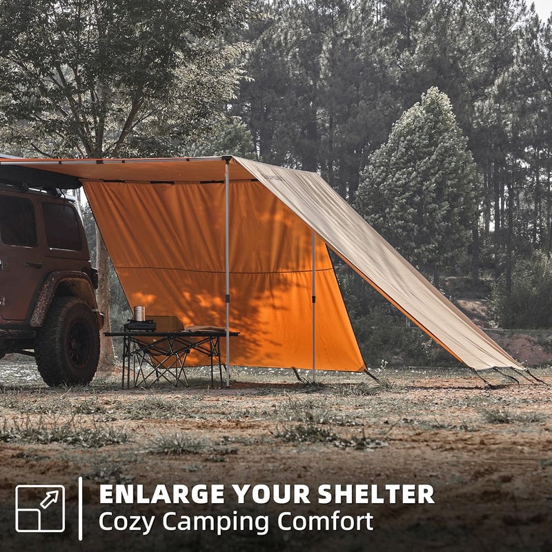 SAMOUT Awning Wall 8.2FT x 8.5FT Multi-Side Universal Awning Extension Waterproof Ripstop UV-Resistant for Windbreak & Sun Shade - Image 4
